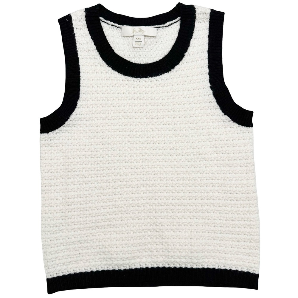 Lilly Pulitzer Knit Tank Top White XXS - Picture 2 of 8